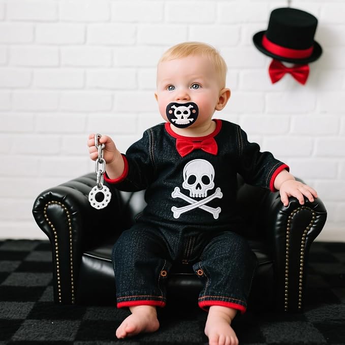 Funny Baby Pacifiers,Funny Pacifiers for Babies 0-18 Months,Baby Teeth and Vampire Pacifier Funny Pacifiers for Boys and Girls BPA Free