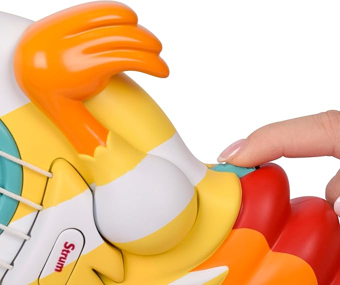 Sunny Days Entertainment Acorn Avenue Musical Chicken Guitar, Toddler Musical Instruments, Percussion Instruments Toy for Kids, Baby, Preschool Educational Musical Toys for Boys and Girls
