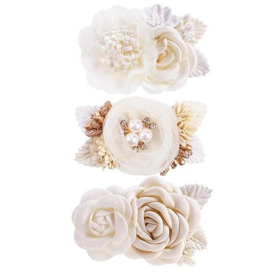 Flower Hair Clip BFNAAgirl Baby Girl Hair Bows Hair Accessories Alligator Clips for Infants Toddlers Gift (one size, flower8063)