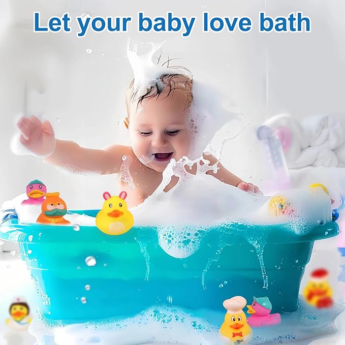 Audaisyly Rubber Ducks Bath Toy for Kids, Assortment Duckies for Jeep Ducking Pool Floater Ducky Bathtub Beach Toys, Party Favors Birthday