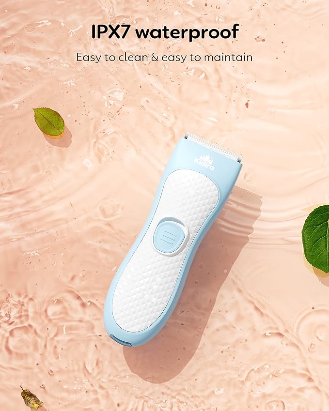KIDIRA Baby Hair Clippers Quiet Hair Trimmer for Kids Toddler, Silent Hair Clippers for Children with Autism, Waterproof Rechargeable Cordless Ceramic Blade Haircut Kit