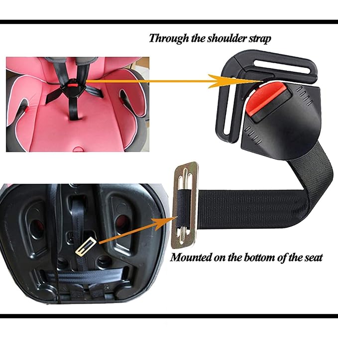 Universal Baby Seat Chest Harness Clip and Child Seat Safety Chest Harness Clip Buckle Universal Replacement for Kids Trend Adjustable Guard