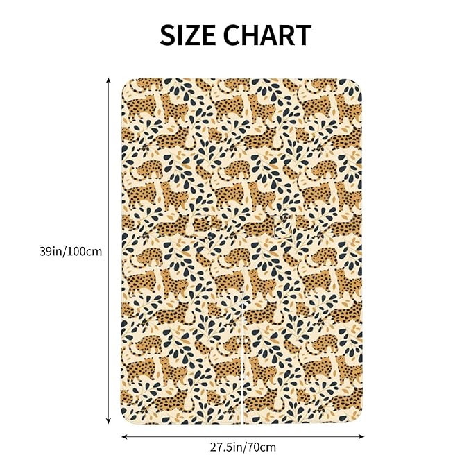 Leopard Print Seamless Pattern Baby Car Seat Canopy and Nursing Cover for Breastfeeding Multi-Use Cover Lightweight Infant Stretchy Carrier Carseat Winter Cover for Newborn Girls Boys