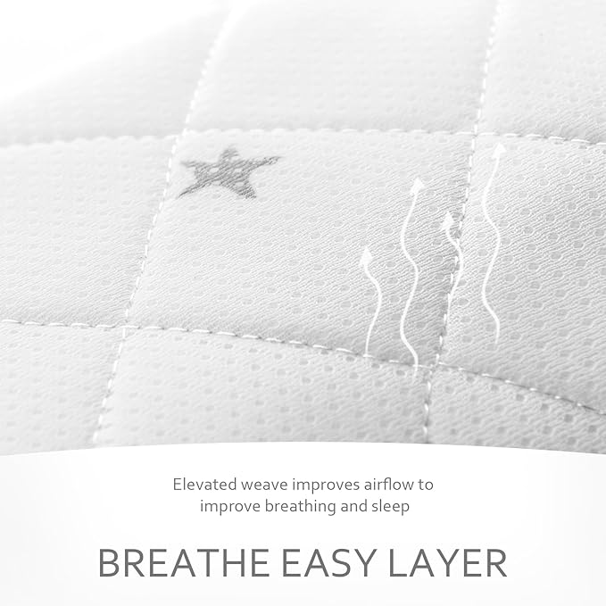 Moonsea Waterproof Pack and Play Mattress Pad, Fit for Graco Pack 'n Play On The Go Playard, Pack and Play Sheets Fitted, Breathable and Washable Pack and Play Mattress Sheets