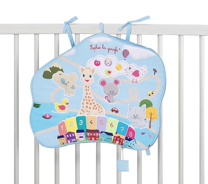 Sophie la girafe Touch & Play Board | 6 Animal Noises & 6 Lively Melodies | Use at Home or On-The Go