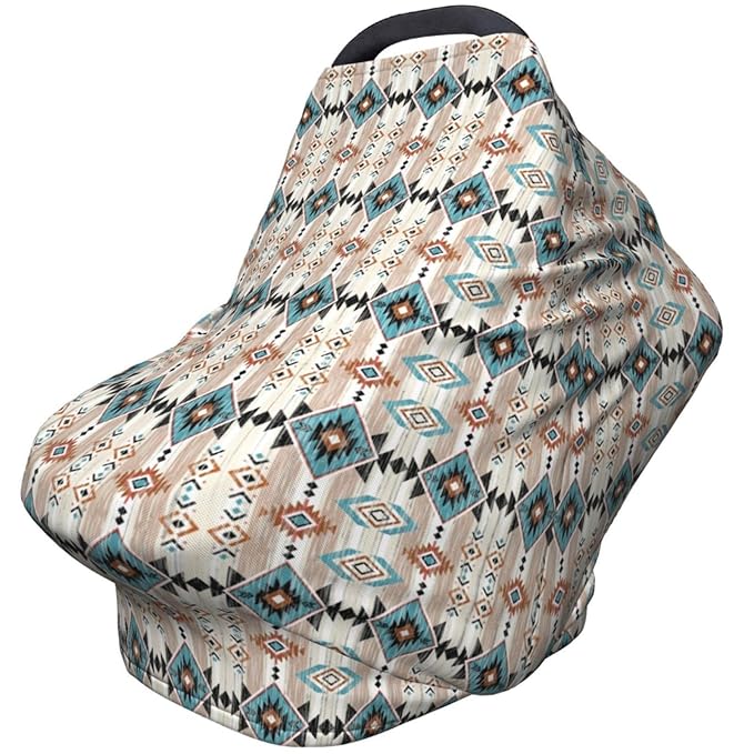 Aztec Pint Baby Car Seat Cover, Multi Use Stroller Cover, Western Baby Stuff