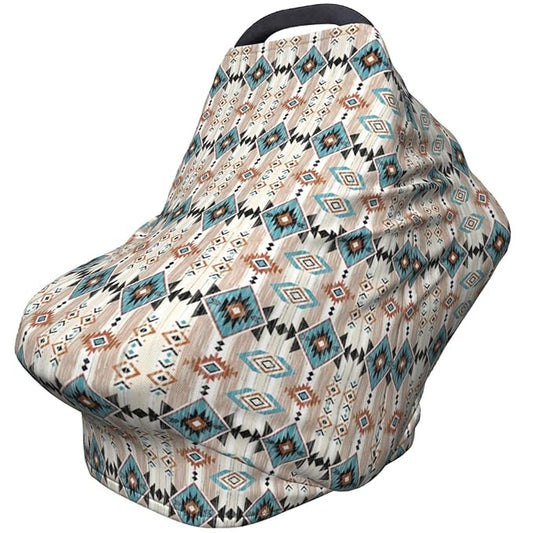 Aztec Pint Baby Car Seat Cover, Multi Use Stroller Cover, Western Baby Stuff
