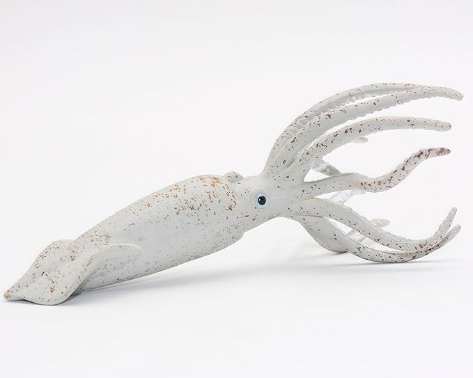 Gemini&Genius Squid Toy for Kids - Marine Animal Ocean World Toy Figure - 6 Inches Length-Sea Animal Action Figure Toy for Kids