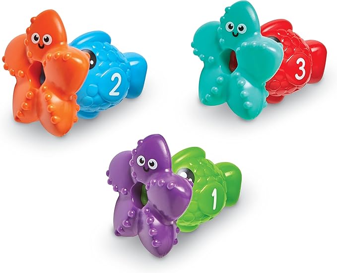 Learning Resources Steve the Scoop & Splash Shark, 7 Pieces, Ages 18 Months+, Toddler Bathtub Toys, Pool Activities for Boys and Girls, Water Games