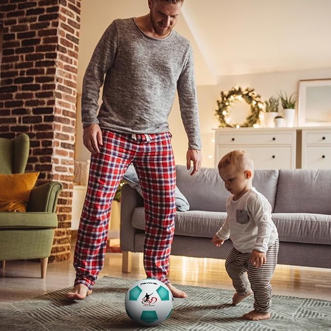 Wisdom Leaves Mini Soccer Ball for Kids/Toddlers,Small Soccer Balls Size 1.5,Baby Toy Ball for Indoor and Outdoor Play Games,Soft and Lightweight（160g）