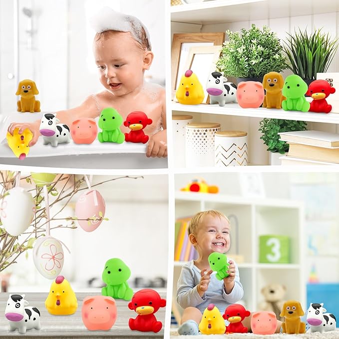 Bath Toys for Kids 1-3 2-4 - No Hole Infant Baby Bath Toys for 6-12-18-24 Months Bathtub Tub Water Pool Shower Toys for 1 2 3 4 Year Old Boys Children Birthday for Kids Toys Age 1-5 …