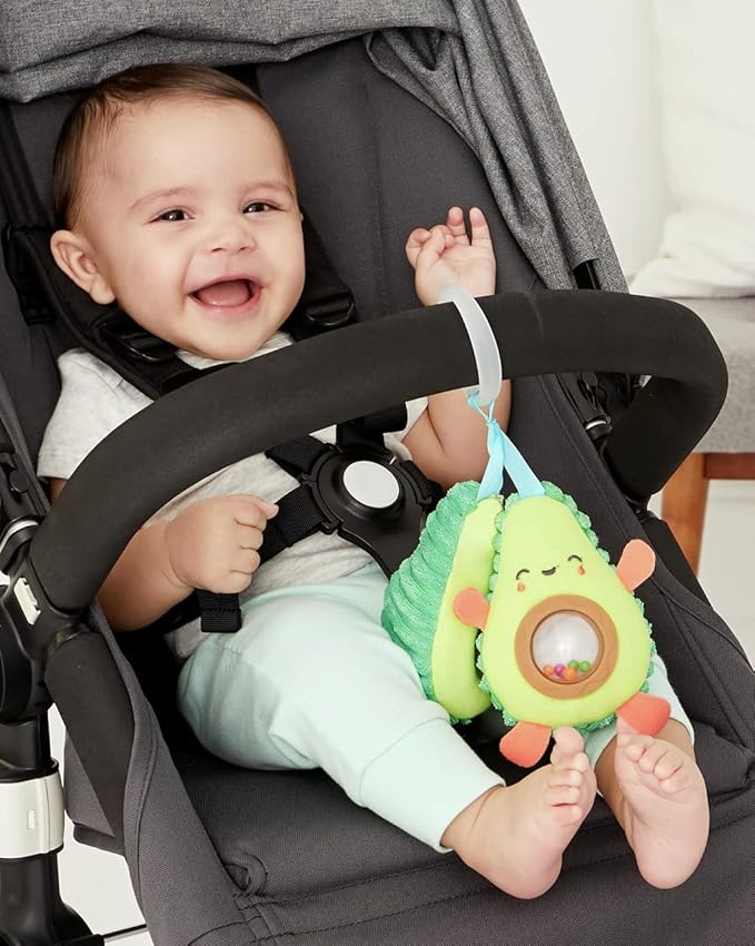 Skip Hop Farmstand Avocado Baby Stroller Toy