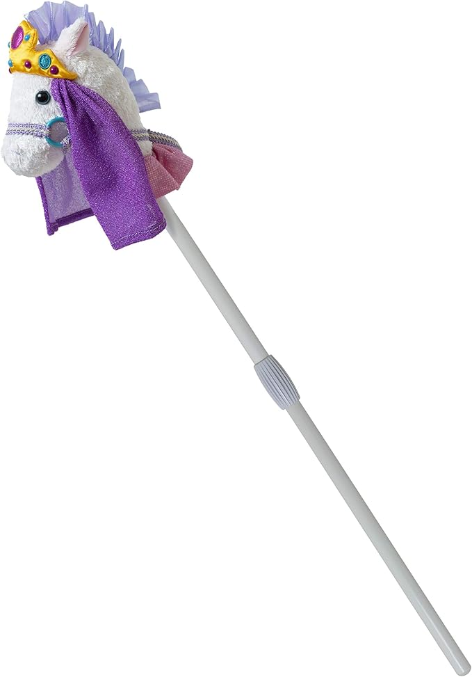 Mary Meyer Hobby Horse Toy Fancy Prancer Stick Horses, 33-Inches Tall, Princess Pony