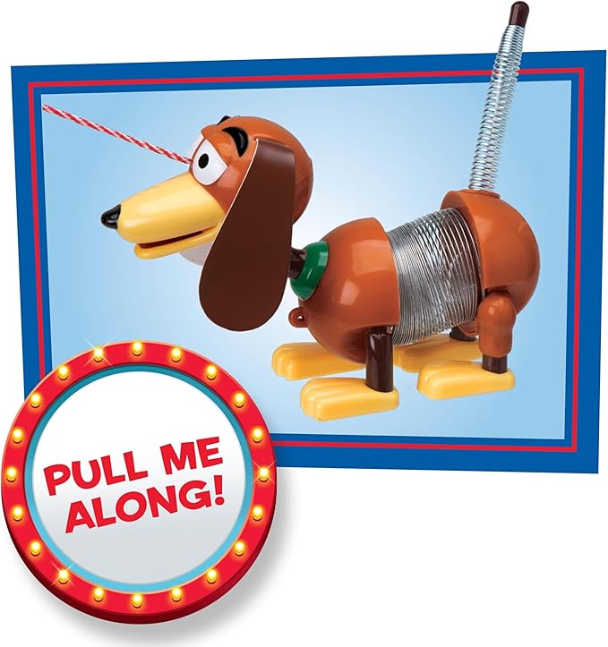 Disney and Pixar Toy Story Slinky Dog Jr Pull Toy, Toys for 3 Year Old Girls and Boys, Kids Toys for Ages 18 Month by Just Play