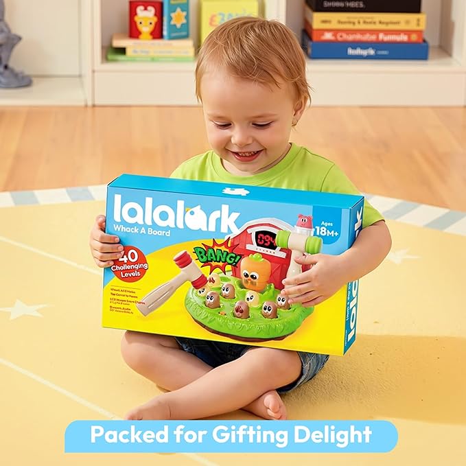 lalalark Game for Toddlers Age 2 3 4 5, Light & Sound, 4 Modes, 40 Levels, Baby Toy Gifts for Early Learning, Birthday Gift for Toddler Boy Girl Toys