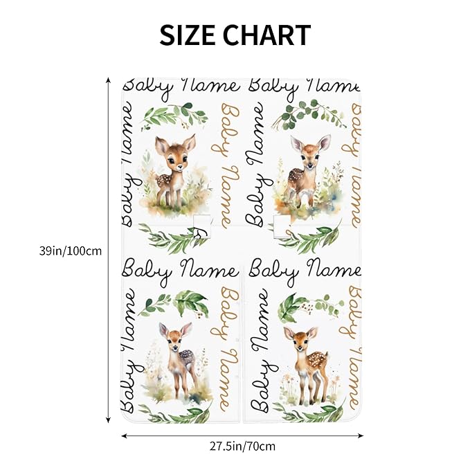 Winter Carseat Cover for Baby Personalized Deer Baby Car Seat Cover with Name Custom Minky Car Seat Canopy Boys Girls Infant Carrier Covers Nursing Cover Toddler Blanket