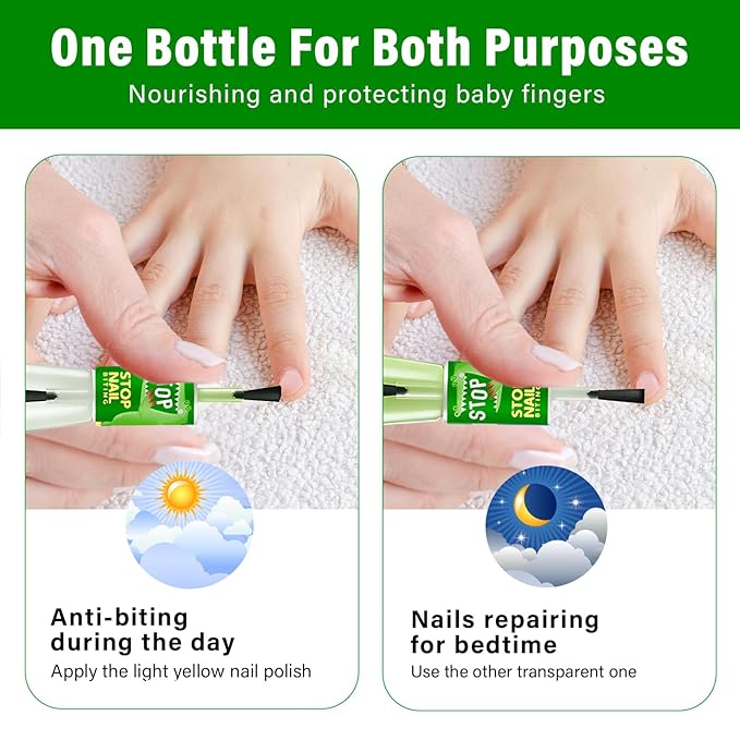 Nail Biting Treatment for Kids, Natural Nail Biting Prevention for Kids, Toddlers, Children, Help Break Nail-Chewing & Thumb-Sucking Habits
