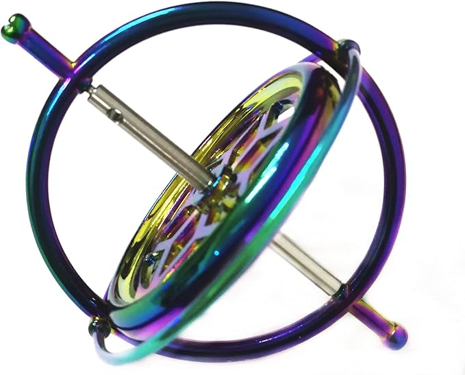Joytech Precision Gyroscope Kill Time Metal Anti-Gravity Spinner Balance Toy Colorful JA05