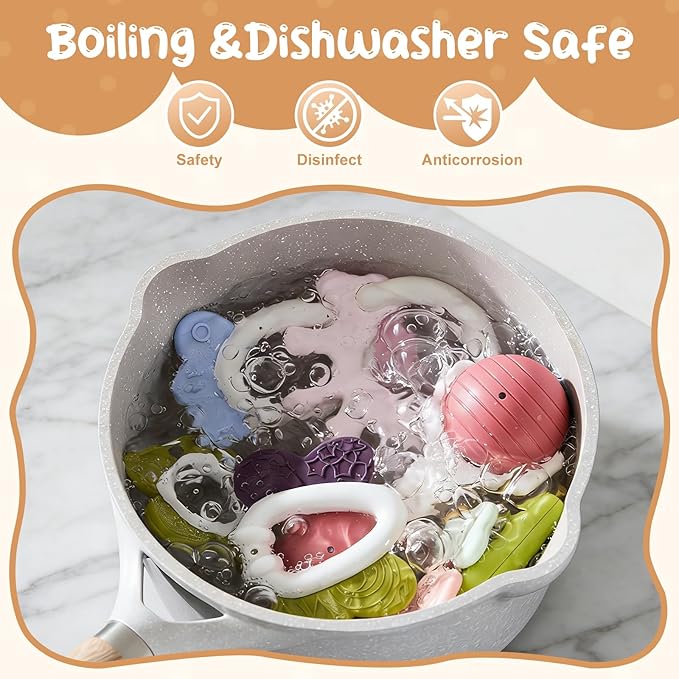 Baby Toys 0-6 Months - Baby Rattles Teething Toys 3-6 Month Infant Toys 6-12 Months Teether Toy Babies Gift Teething Toys