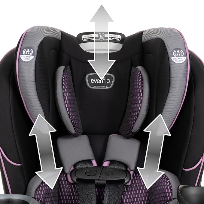 Evenflo EveryFit/All4One 3-in-1 Convertible Car Seat (Augusta Pink)