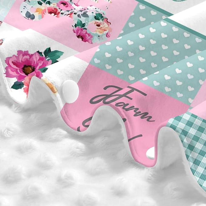 Personalized Baby Car Seat Canopy for Babies with Name, Custom Car Seat Covers for Girls, Floral Farm Nursing Breastfeeding Stroller Cover Infant Carseat Canopies for Newborn