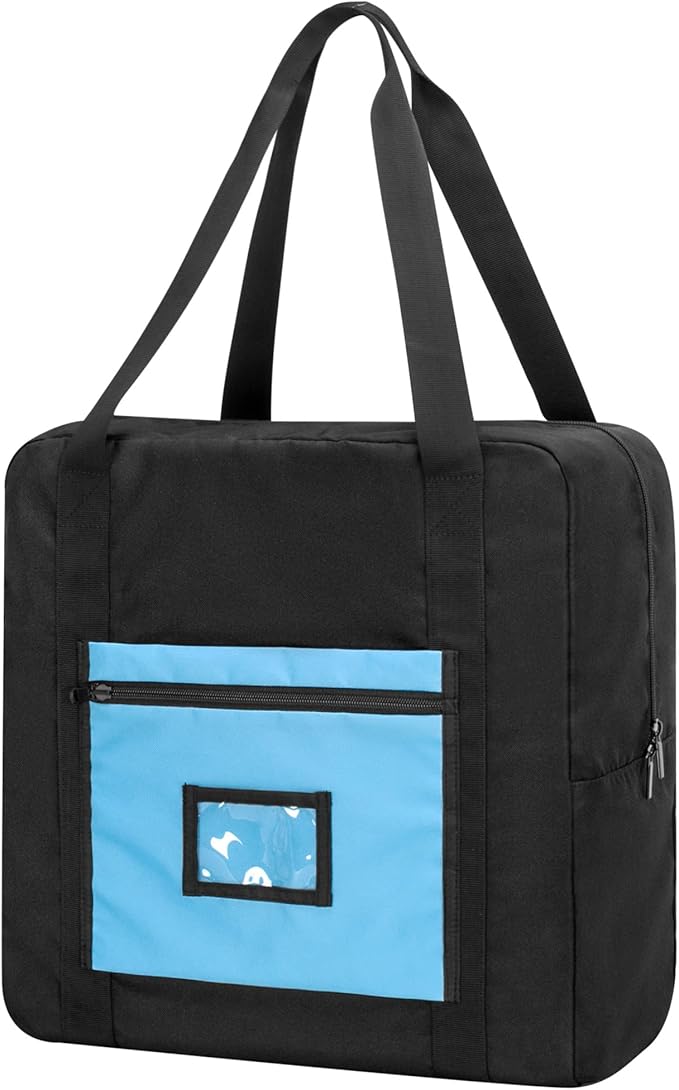 Teamoy Infant Booster Seat Travel Bag for Airplane, Fits Most Standard Seats, Cover With Handle, Black