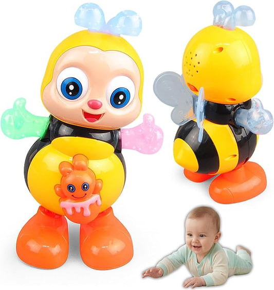 Dancing Bee Toy with Music & LED Lights - Abejita Chiquitita Interactive Walking Toy for Toddlers, Juguete de Abeja Bailarina para Niños, Sensory Learning Gift for Boys Girls 1 2 3+