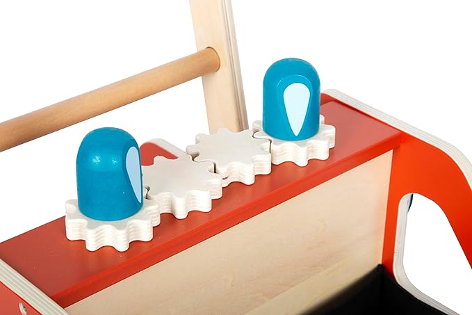 small foot 12540 Firefighter Walker Wood Modern for Firefighter Fans Children from 12 Months