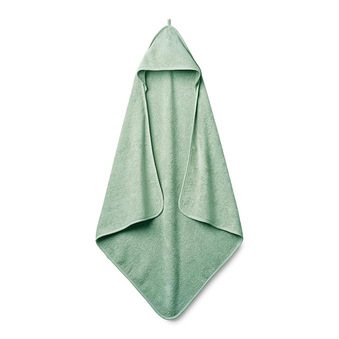 Hooded Baby Towel - 100% Organic Cotton Baby Bath Towels – Baby Towels, Baby Bath Towels for Baby Boy, 32" x 32" Super-Soft and Absorbent Baby Towels for Newborn (Roman Green)