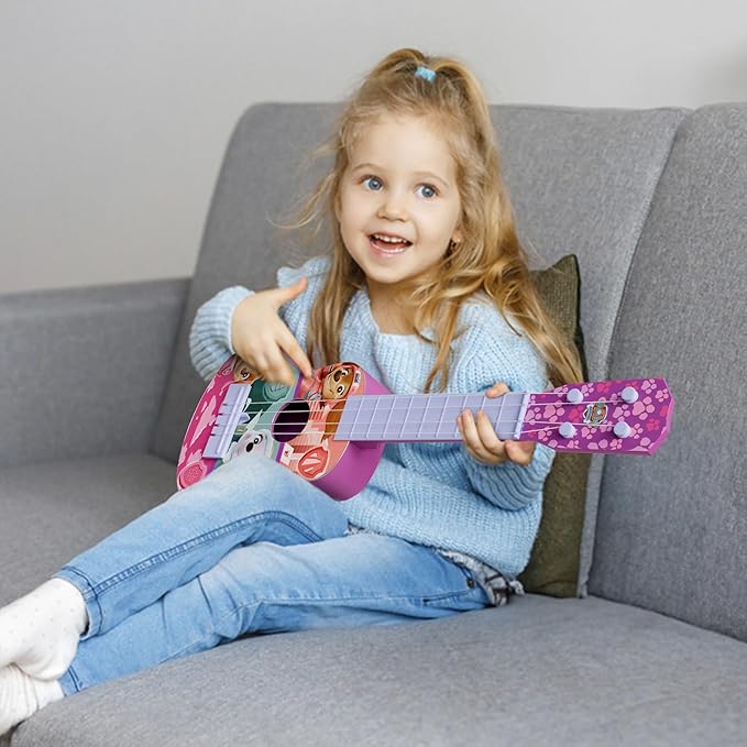Lollipop Paw Patrol Party Ukulele - Musical Toy Gift for Toddlers4 String Mini Guitar Musical Instrument, Educational Learning Toy, Can Play with Strap or Picks - Great for Beginner