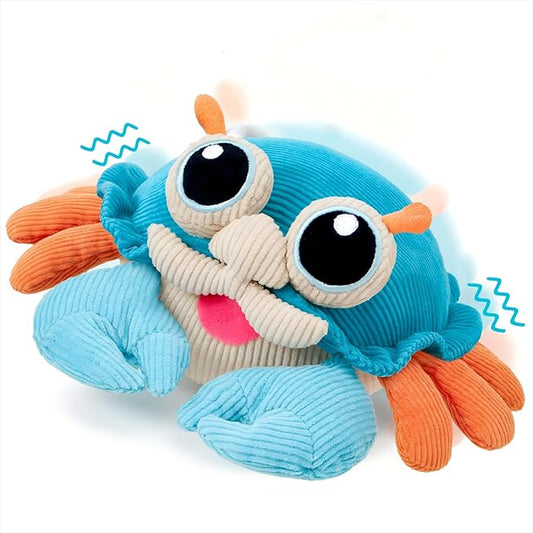 Golray Baby Crawling Toys 12-18 Months, Musical Dancing Walking Moving Crab with Pure Cotton & 50 Songs, Tummy Time Baby Sensory Toys, Toddlers Girls Boys Birthday Gifts for Infants 1-3 Years Old