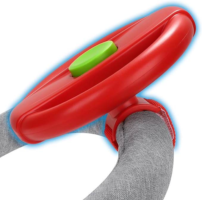 Accmor Stroller Steering Wheel Toy, Simulated Steering Wheel for Stroller Shopping Carts Cart Universal Detachable Pretend Driving Funny Toy Attachment