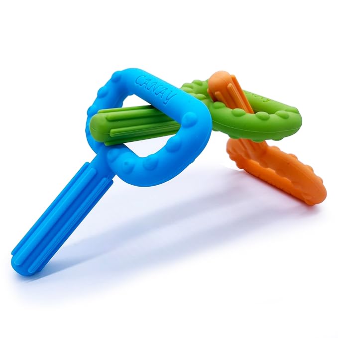 Hand-Held Sensory Chew Toys for Autistic Children, Chew Sticks Alt. to Chew Necklaces for Sensory Kids, Oral Motor Stimulation, ADHD, SPD (Medium Firm - Normal Chewer)
