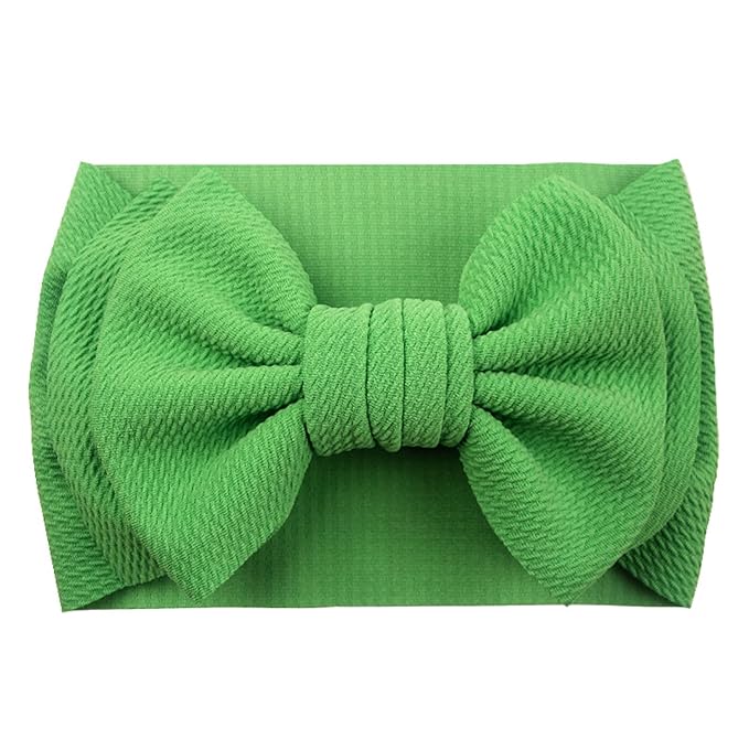 Bows for Baby Girls Headband, Newborn Bows Headbands Baby Hair Bows Hairbands Hair Accessories.(FD104-Green Blue)