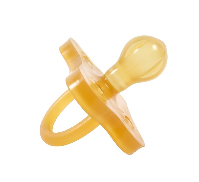 Sweetie Rubber Pacifier STAR SHAPE RUBBER Natural Rubber with Rounded Nipple 1 Count (0-6 small)