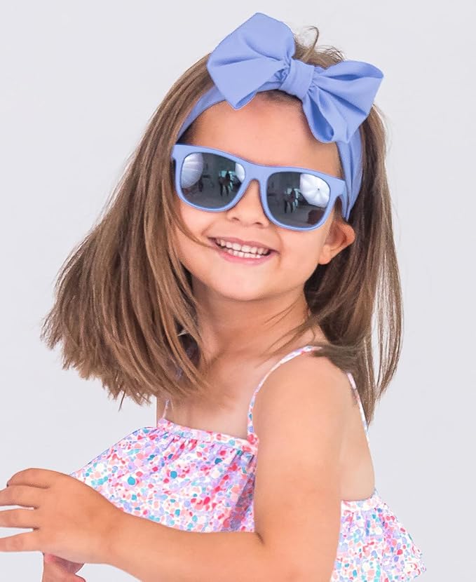 RuffleButts® Girls Swim Bow Headband