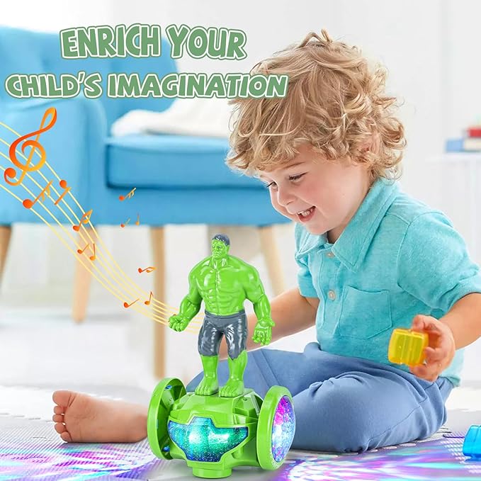 Toys for Boys Girls 1-3 Years Old,Kids Toys Car with Music and Lights,Interactive Electric Robot Toy Bump and Go Cars for Toddlers 3-5,Birthday Christmas Party Gifts for 1 2 3 4 Year Old Kids