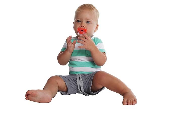 Sweetie Silicone Pacifier Refuser Soother 2 Count (Orange)