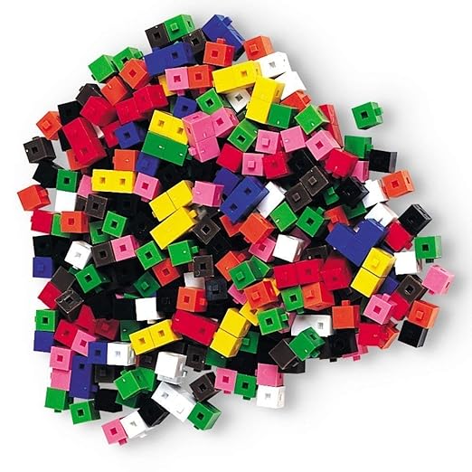 hand2mind Centimeter Cubes, Math Linking Cubes, Plastic Cubes, Snap Blocks, Color Sorting, Connecting Cubes, Math Manipulatives, Counting Cubes for Kids Math, Math Cubes, Math Counters (Set of 1000)