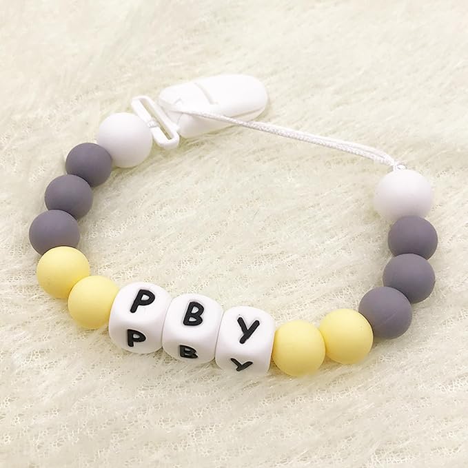 50pack 20mmRibbon Pacifier Plastic Suspender Clips for DIY Teething Toys Baby Blankets Dummy Bib Leash, White