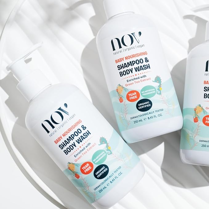 Baby Shampoo & Body Wash | Tear-Free, Plant-Based Formula for Gentle Cleansing, Nurturing, and Ethical Care, Free from Harmful Chemicals