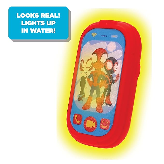 Spidey and His Amazing Friends Light Up Cell Phone Squirter - 6 pc Party Favor pk