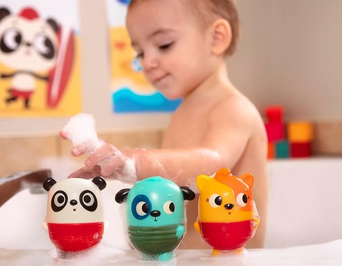 B. toys – Mold Free Bath Toys – Squish & Splash – Water Play & Bath time – Color – Changing Animals – Easy Cleaning Bath Toy – 6+ Months