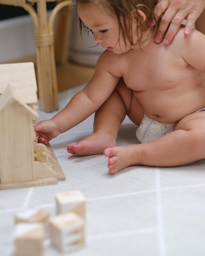 The Shwally PlayMat - Soft Baby Play Mat - Reversible Foam Floor Mat - Waterproof, Wipe-Clean, Durable, Non-Toxic and Hypoallergenic - Large (6.5' X 4.5') (Odessa)