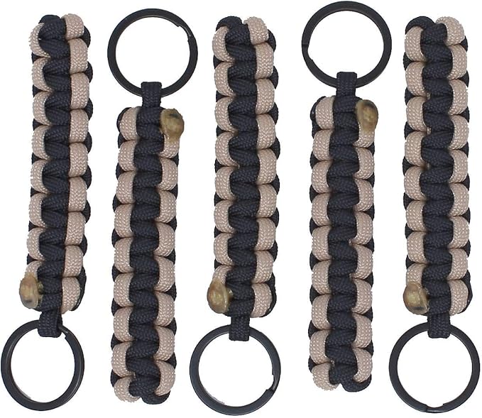 BubbasGarageTv - Large Heavy Duty Paracord Zipper Pulls (Tan)