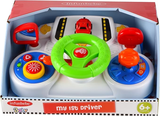 TACHAN - My First Child Steering Wheel - with Sounds, Music and Lights - Different Functions (CPA Toy Group 782T00832)
