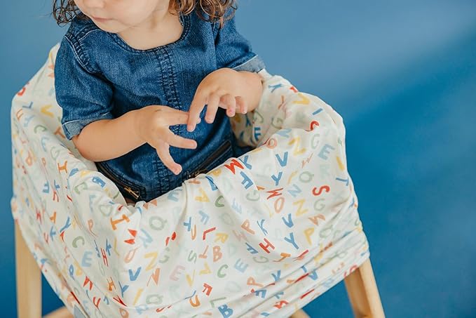 Copper Pearl Multi-Use Cover: Car Seat Covers, Nursing Cover, and Stroller Cover for Sun - Stretchy Fabric, All-Season Use, Stylish Designs, Easy Access for Moms - Webster