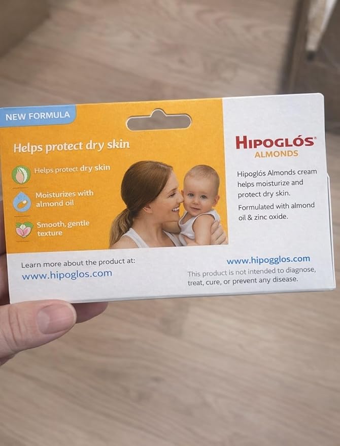 Hipoglos de AMENDOAS 40G Baby Diaper Rash Cream and Dry Skin Protectant/Hipoglos de amendoas/Almonds Hipoglos