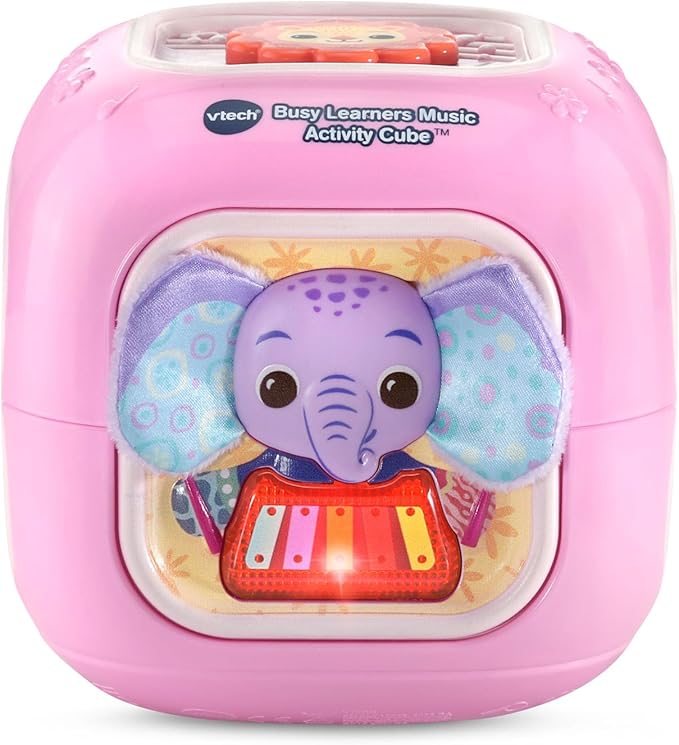VTech Baby Busy Learners Music Activity Cube, Pink