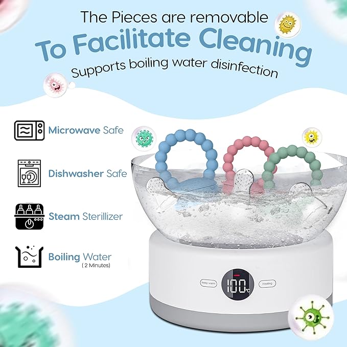 O’doe Fruit Feeder | Baby Fruit Feeder Pacifier with 1 Feeders and 3 Nipples | BPA-Free, Baby Food Feeder and Fruit Teether for Babies | Silicone Pacifier and Teething Soother | Ideal for Baby Feeding